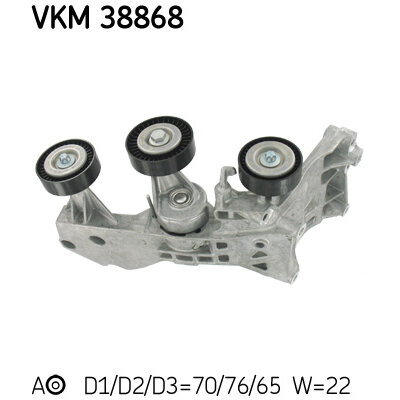 Galet Tendeur De Courroie Skf Vkm 38868