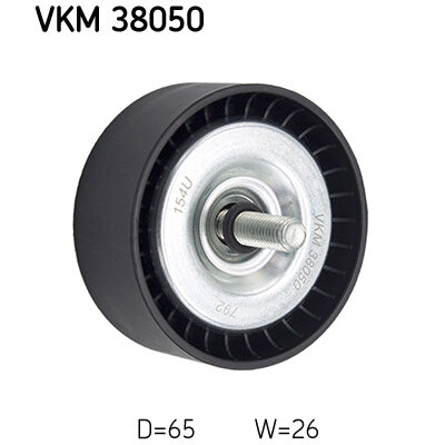 Galet Enrouleur De Courroie Skf Vkm 38050