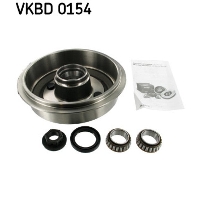 Tambour De Frein Avec Roulement Skf Vkbd0154