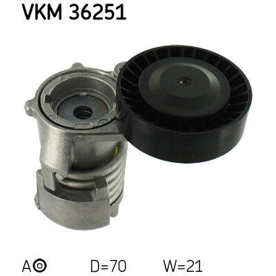 SKF Tendeur De Courroie De Distribution VKM 11117 - Galet Tendeur Gauche Inférieur - Compatible Audi VW
