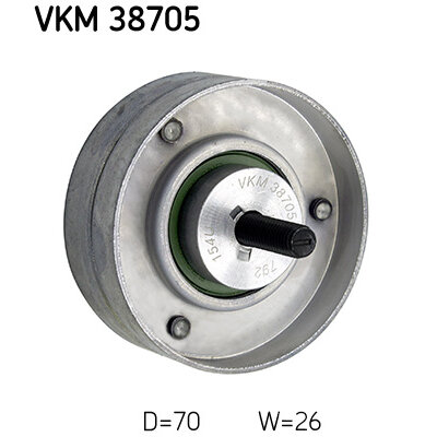 Galet Enrouleur De Courroie Skf Vkm 38705