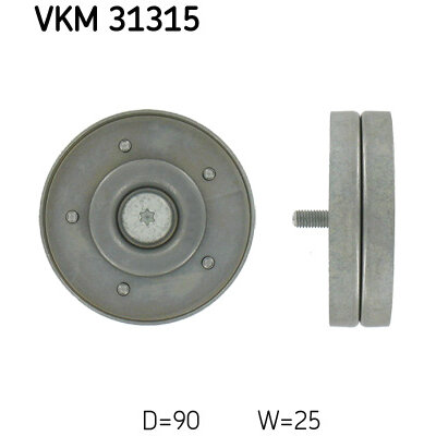 Galet Enrouleur De Courroie Skf Vkm 31315