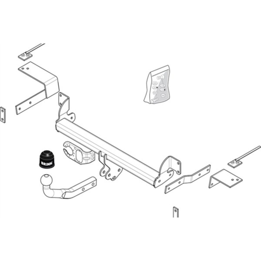 Attelage Démontable Avec Outil Brink 494200