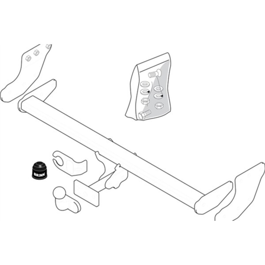 Attelage Boule Démontable Brink 404500