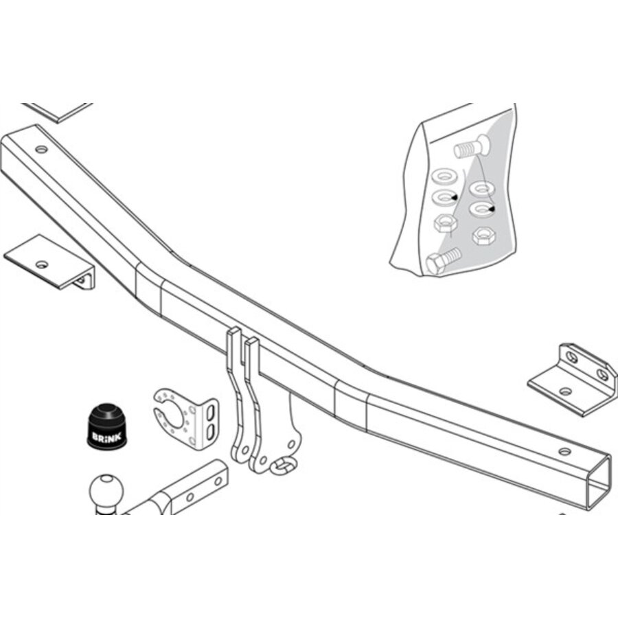 Attelage Démontable Avec Outil Brink 359000