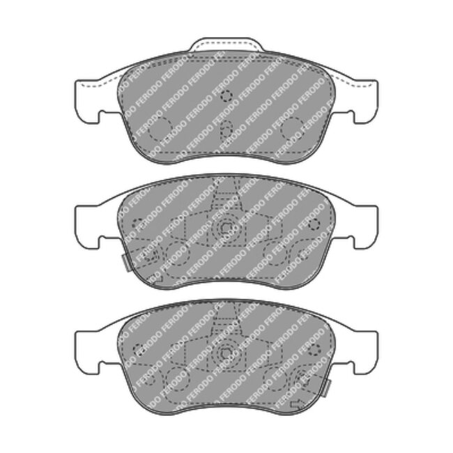 4 Plaquettes De Frein Ferodo Fdb4953
