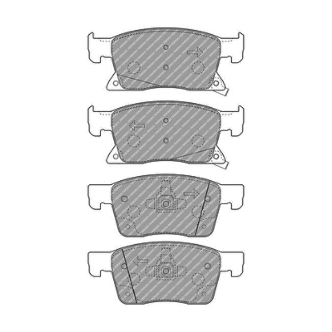 4 Plaquettes De Frein Ferodo Fdb4934