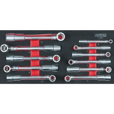 Module De Clés À Pipe Débouchées Ks Tools 6 Pans 11 Pièces
