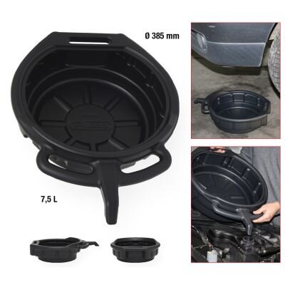 Bac De Récupération En Matière Plastique Pour Huiles Ks Tools 7,5 L