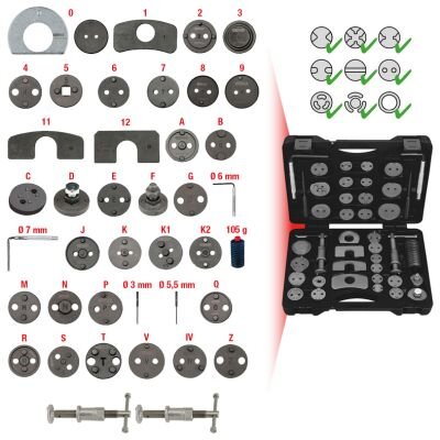 Coffret de repousse-piston de frein Ks Tools 41 pièces