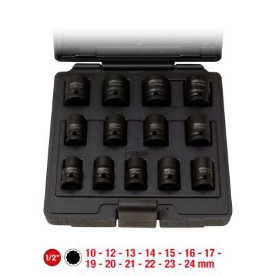 Jeu De Douilles À Chocs 1/2'' Ks Tools 12 Pans 13 Pièces