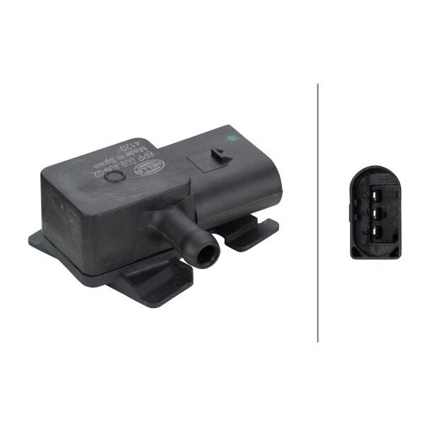 Capteur De Pression Des Gaz D'échappement Hella 6pp 009 409-021
