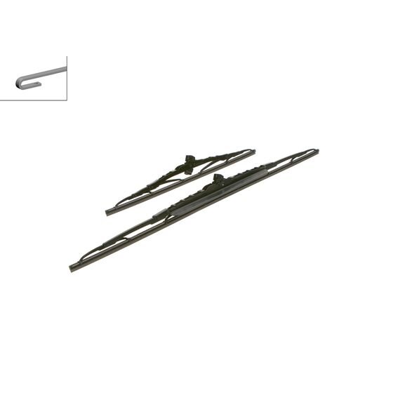 2 Balais D'essuie-glace Bosch Twin Avec Spoiler 653s