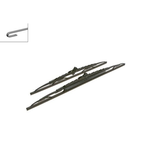 2 Balais D'essuie-glace Bosch Twin Avec Spoiler 607s