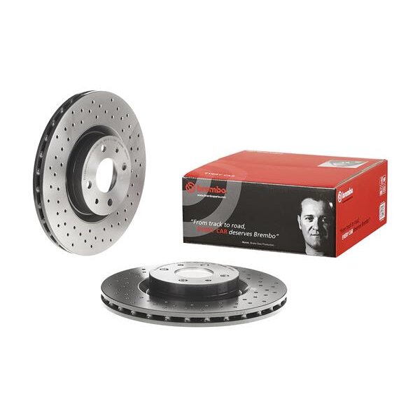 2 Disques De Frein Brembo Vernis Uv 09.c645.11