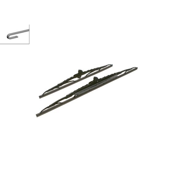 2 Balais D'essuie-glace Bosch Twin Avec Spoiler 604s