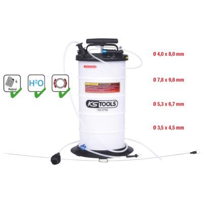 Pompe D'aspiration Par Vide 9,5l Ks Tools Avec 4 Sondes