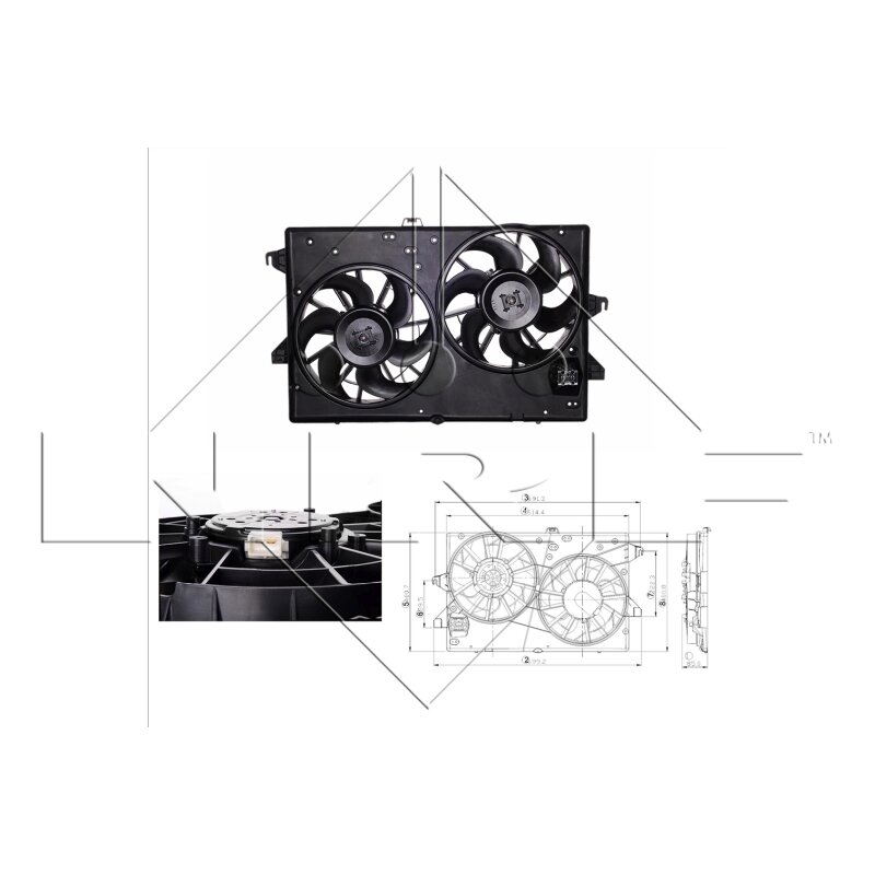 Ventilateur De Refroidissement Moteur Nrf 47529