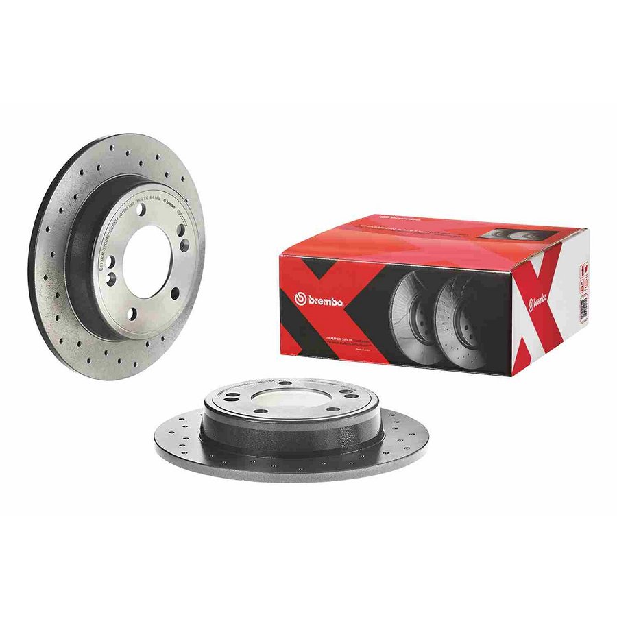 2 Disques De Frein Brembo Xtra Vernis Uv08.c172.2x