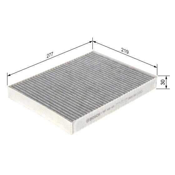 Filtre D'habitacle À Charbon Actif Bosch R2431
