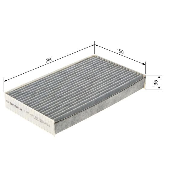 Filtre D'habitacle À Charbon Actif Bosch R2327