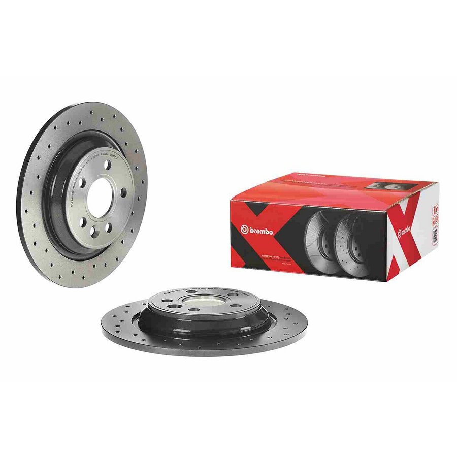 2 Disques De Frein Brembo 08.a537.1x Xtra