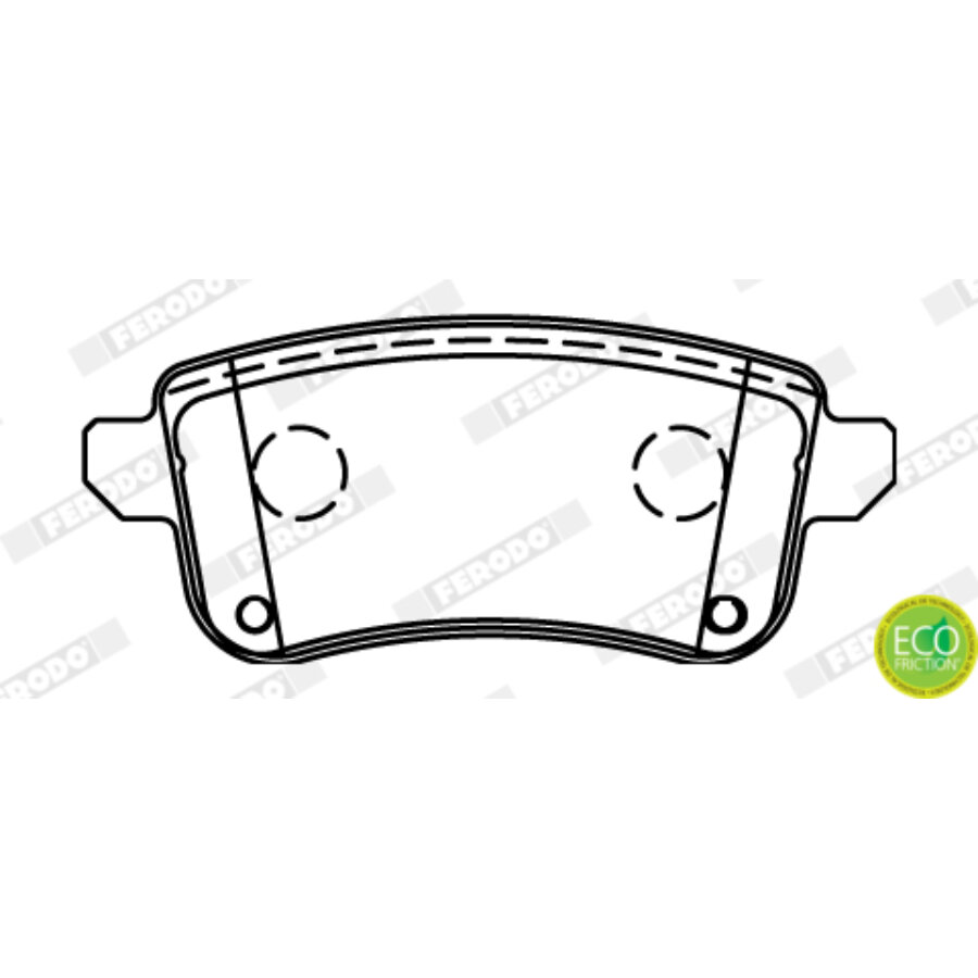 FERODO Kit de plaquettes de frein, frein &agrave; disque  FDB4435