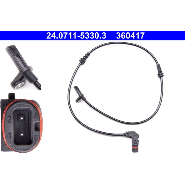 CAPTEUR ABS ATE 360417 - Norauto