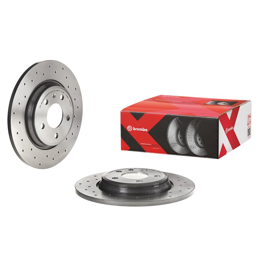 2 Disques De Frein Brembo 08.d060.1x Xtra