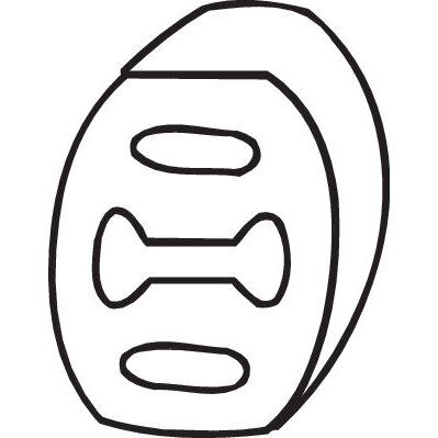 Silent-bloc Échappement Bosal 255-854