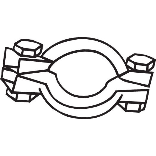 1 Collier De Serrage 72 Mm Bosal 254-007 = 254-930