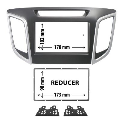 Entretoise 2 Din Phonocar Pour Autoradio