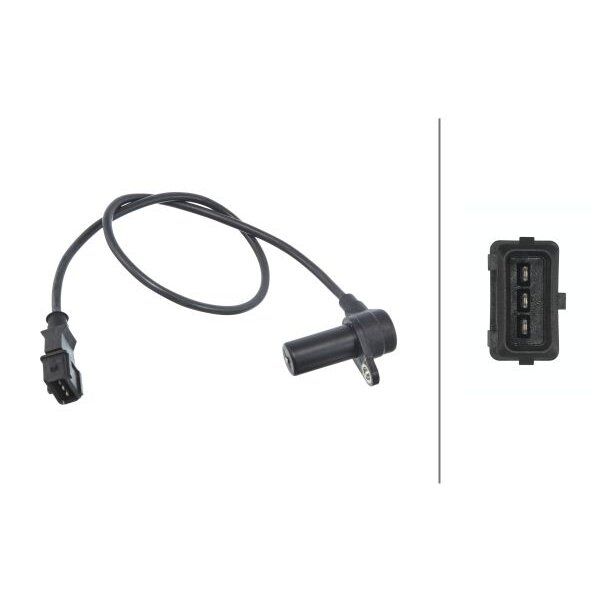 Capteur D'angle, Vilebrequin Hella 6pu 009 163-821