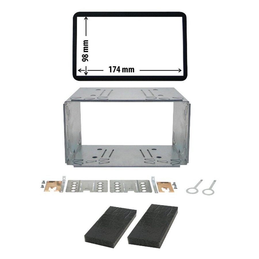 Entretoise 2 Din Phonocar Pour Autoradio