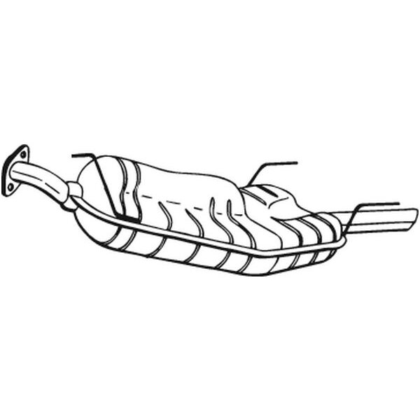 Silencieux Arrière Bosal 185-109