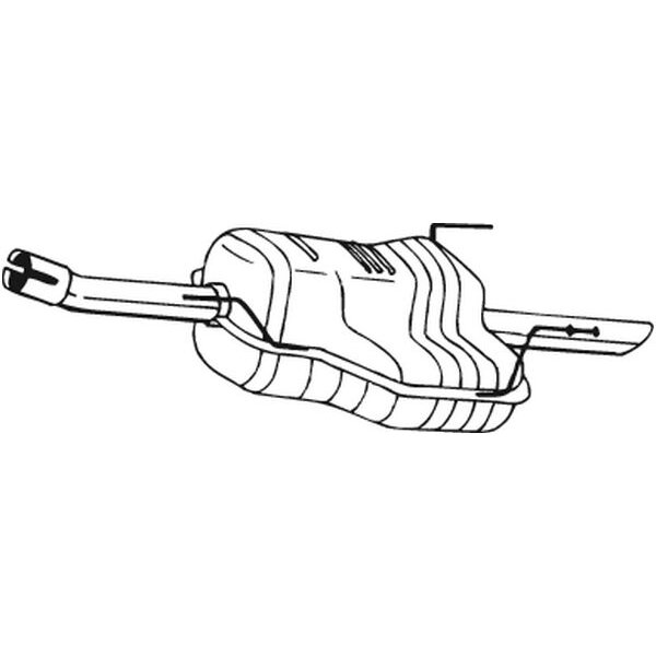 Silencieux Arrière Bosal 185-203