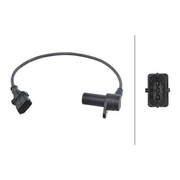 Capteur D'angle, Vilebrequin Hella 6pu 009 163-811