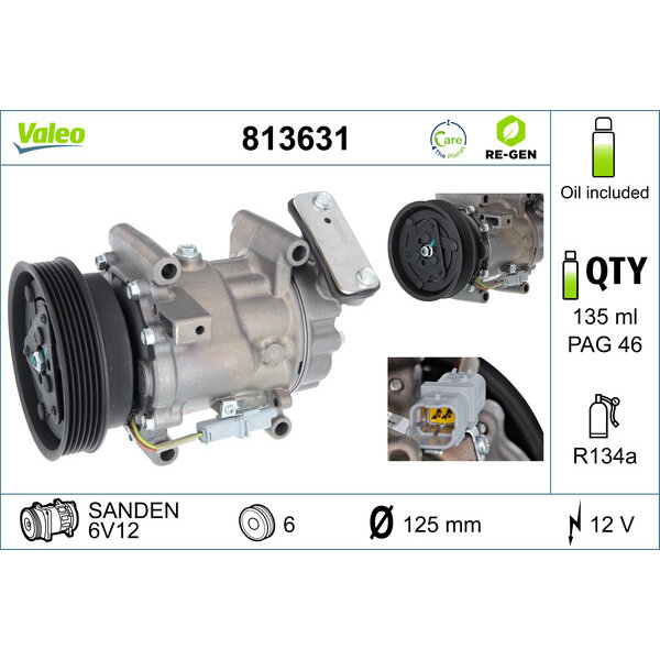 Compresseur De Climatisation Valeo 813631
