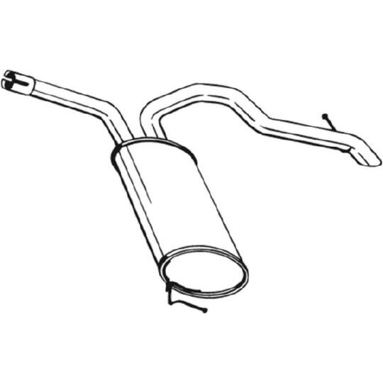 Silencieux Arrière Bosal 281-619
