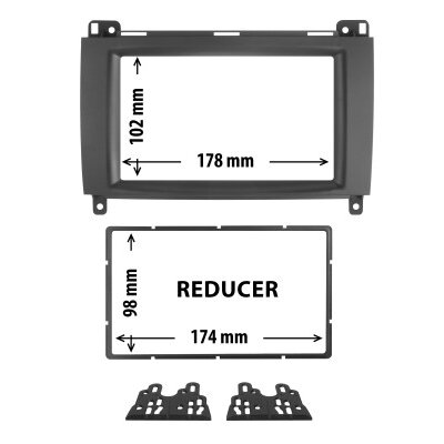 Entretoise 2 Din Phonocar Pour Autoradio