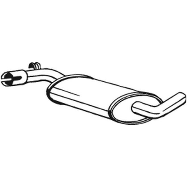 Silencieux Central Bosal 233-361
