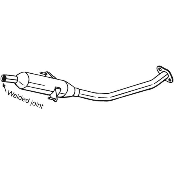 Silencieux Central Bosal 284-573