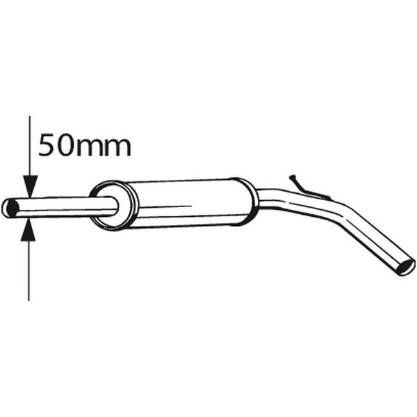 Silencieux Central Bosal 233-395