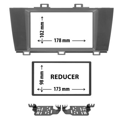 Entretoise 2 Din Phonocar Pour Autoradio