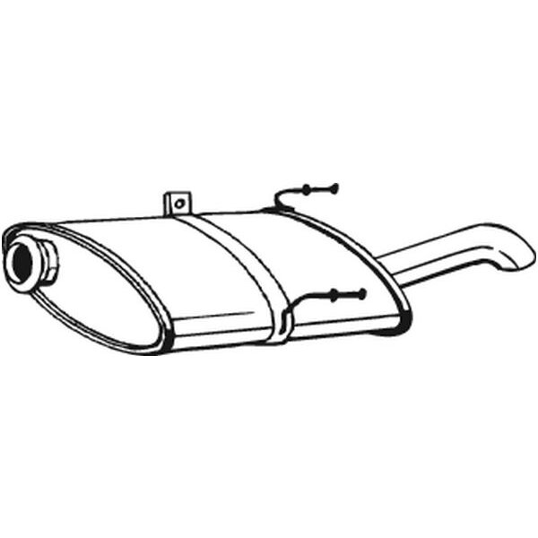 Silencieux Arrière Bosal 190-295