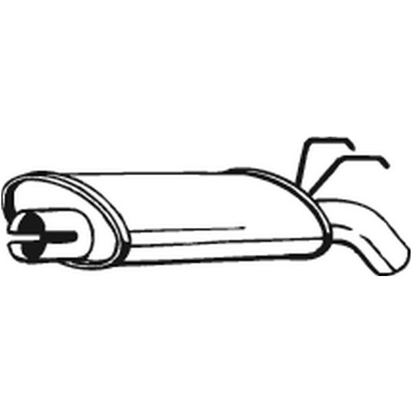 Silencieux Arrière Bosal 200-499