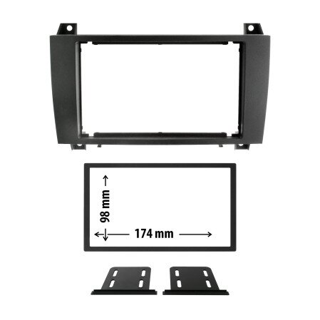 Entretoise 2 Din Phonocar Pour Autoradio