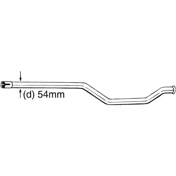 BOSAL  Tuyau d'&eacute;chappement 889-171 CITROEN XANTIA