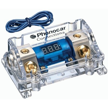 PHONOCAR Portefusible Pour Maxi Fusibles Type Lame Avec Voltm&egrave;tre Entr&eacute;e/sortie 50 Mm&sup2;