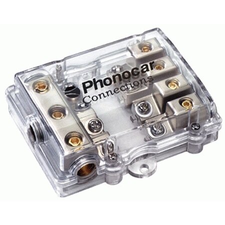 Portefusibles 4 Voies Pour Fusible Afc Entrée 3x25 Mm² Sortie 4x10 Mm² Phonocar